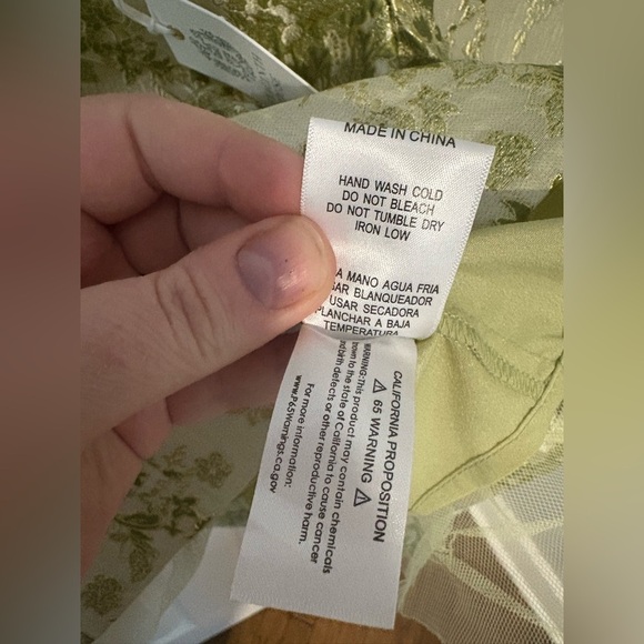 Hyacinth House Green Jacquard Bridgerton Blouse – Size Medium | Brocade NWT - Picture 14 of 14